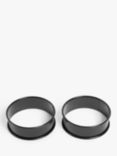 John Lewis Steel Non-Stick Poachette Rings, Set of 2