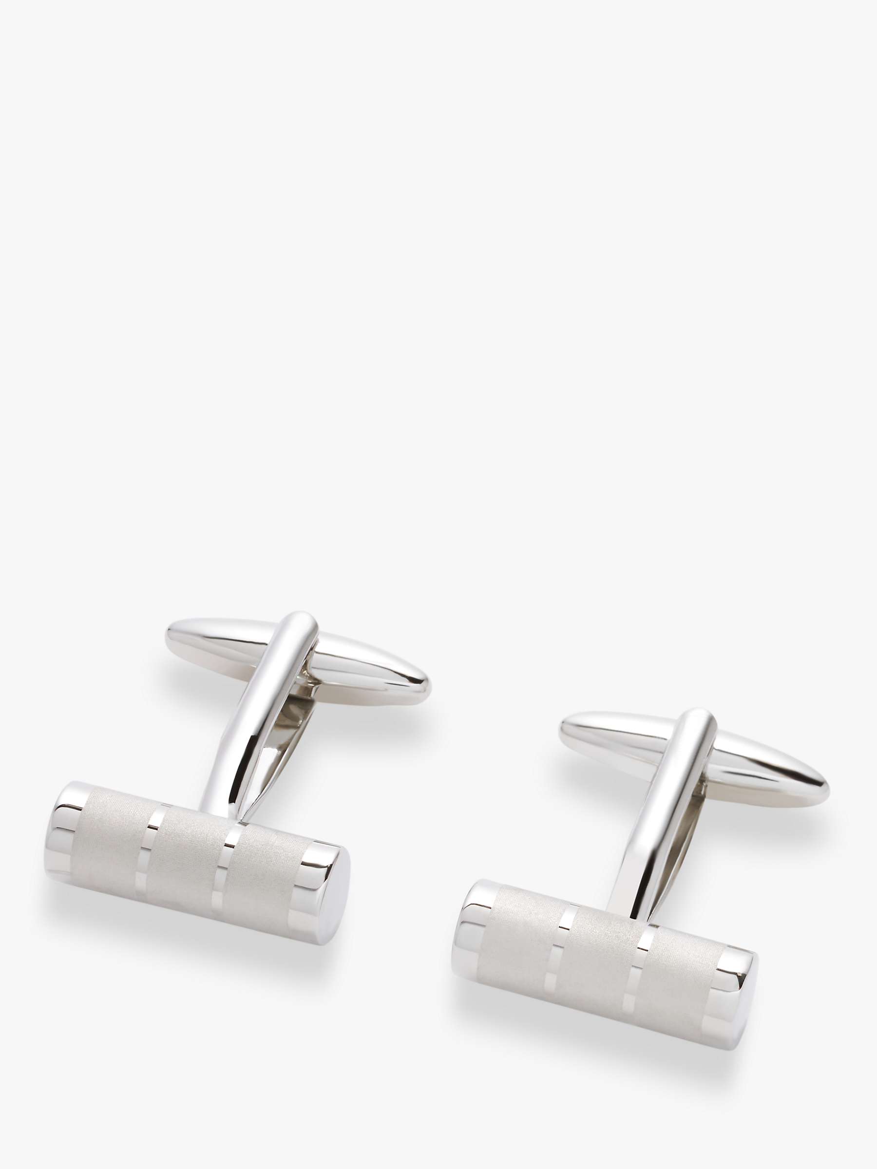 Buy John Lewis Bar Cufflinks, Silver Online at johnlewis.com