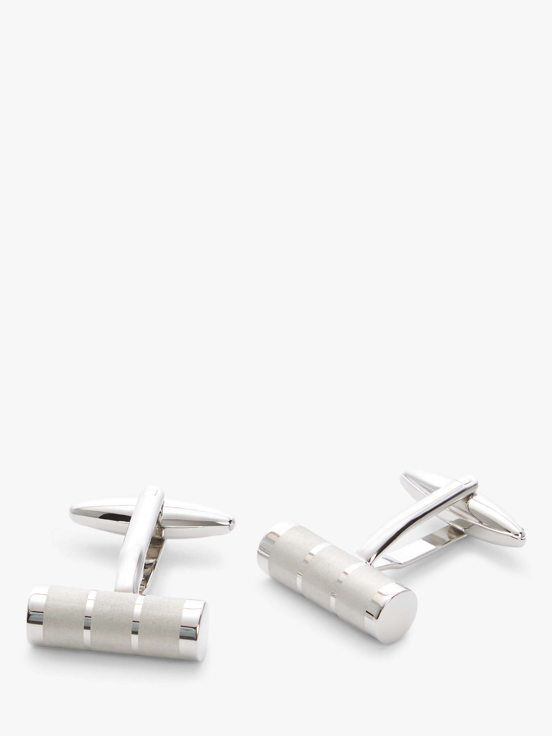 Buy John Lewis Bar Cufflinks, Silver Online at johnlewis.com