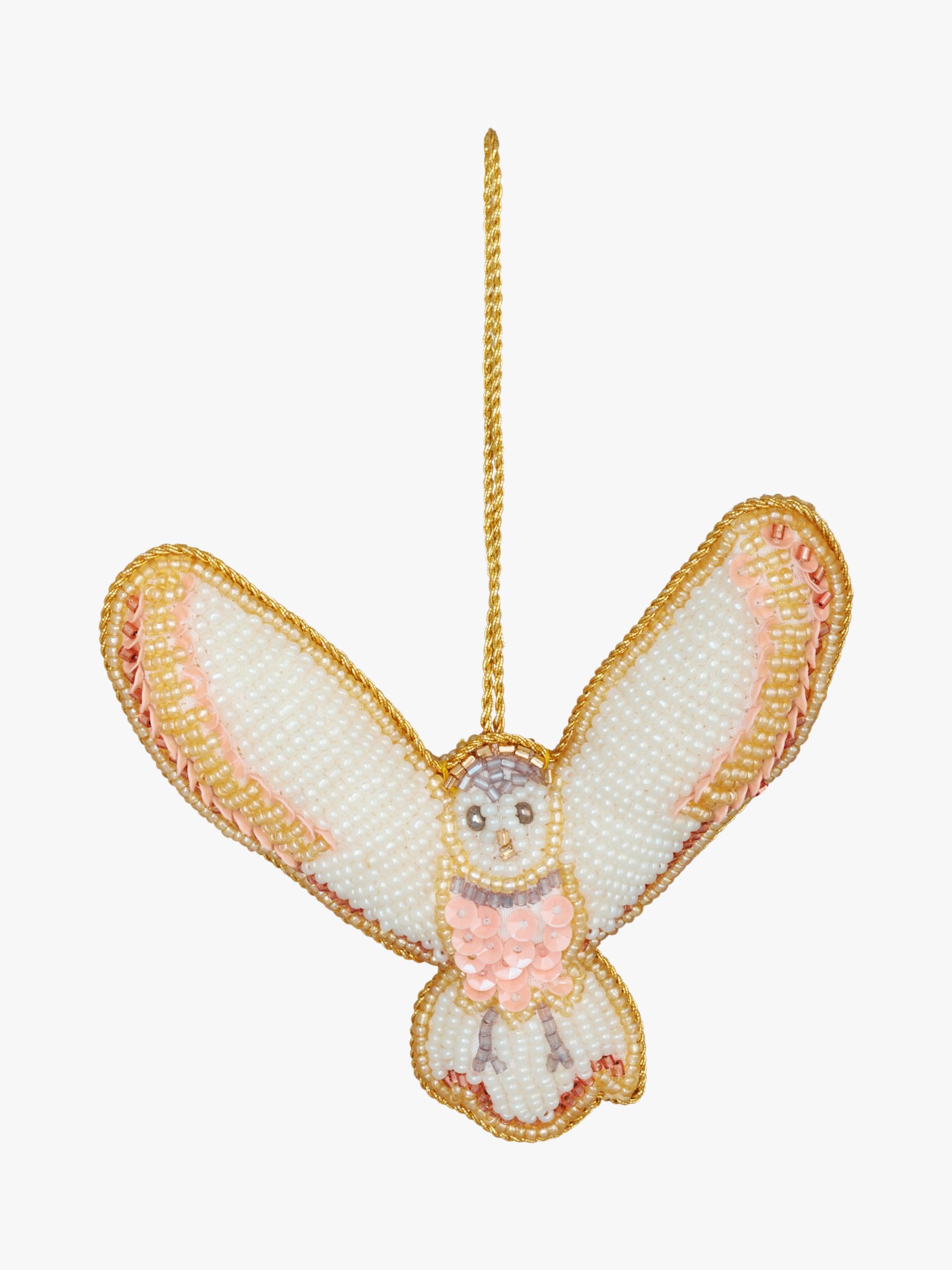 John Lewis Winter Fairytale Beaded Owl Tree Decoration