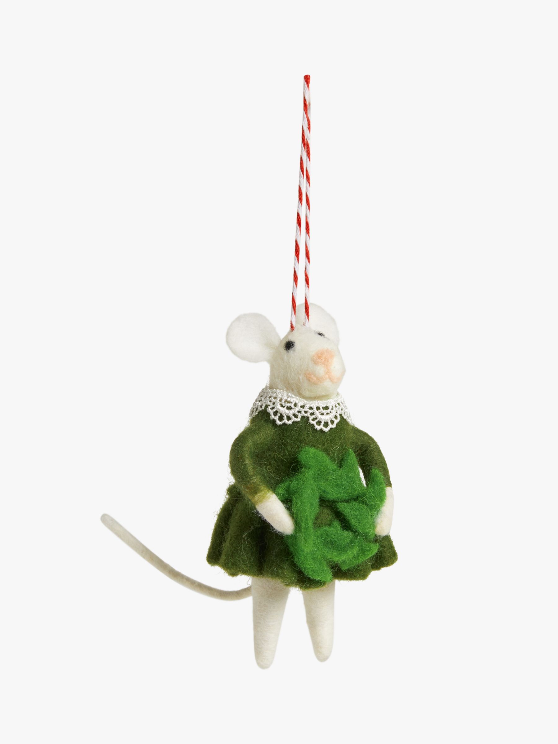 Apres Ski Felt Mice Ornaments/Set Of 2