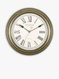 Acctim Towcester Redbourn Analogue Roman Numeral Wall Clock, 30cm, Gold