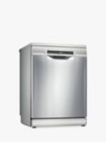 Bosch Series 4 SMS4HKi00G Freestanding Dishwasher, Silver Inox