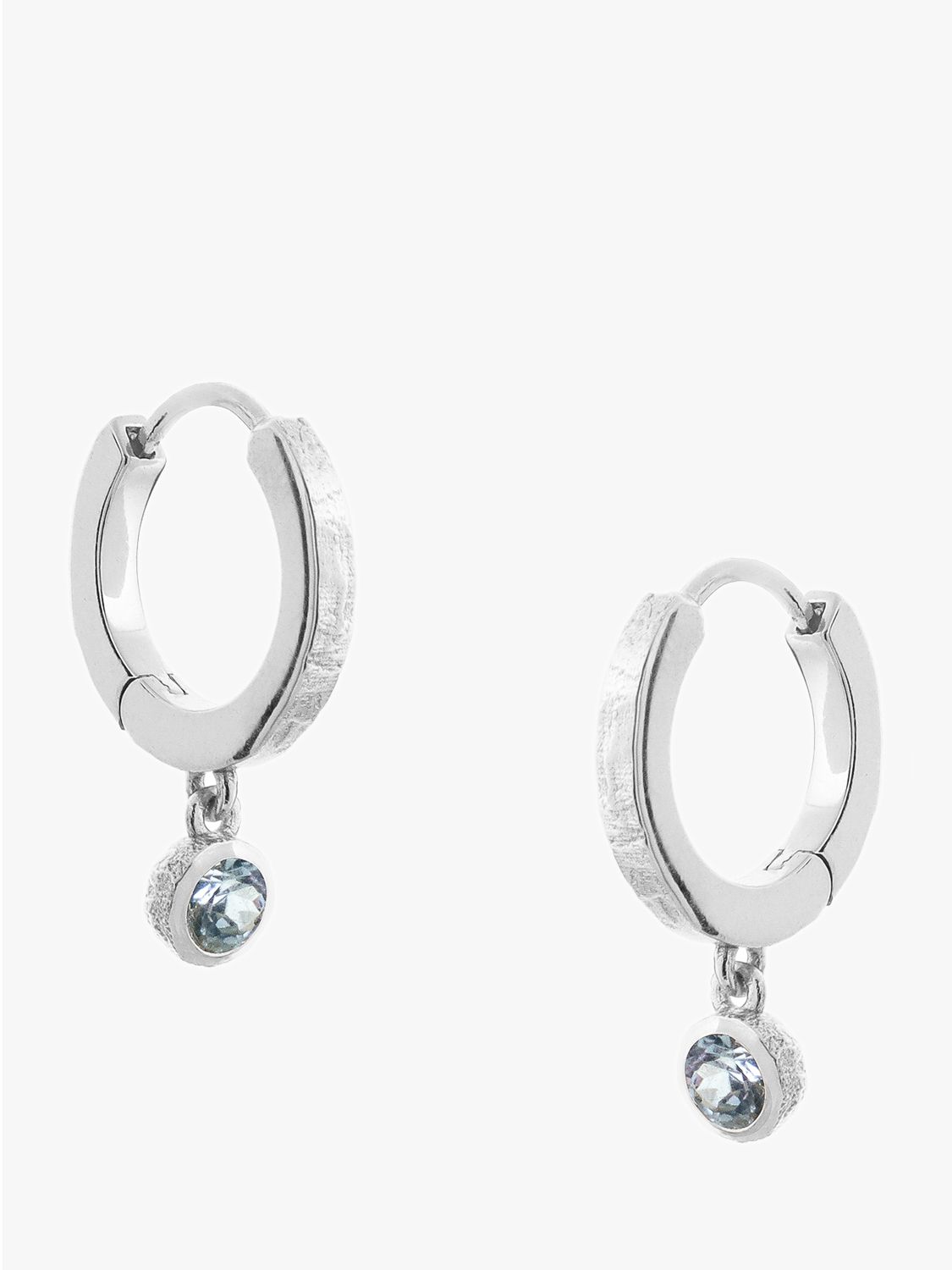 Tutti & Co December Birthstone Earrings, Blue Topaz/Silver