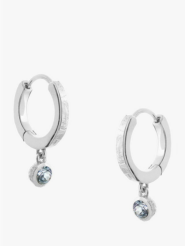 Tutti & Co December Birthstone Earrings, Blue Topaz/Silver
