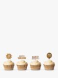 Tala Birthday Party Cupcake Case & Topper Set, Pack of 24, Gold