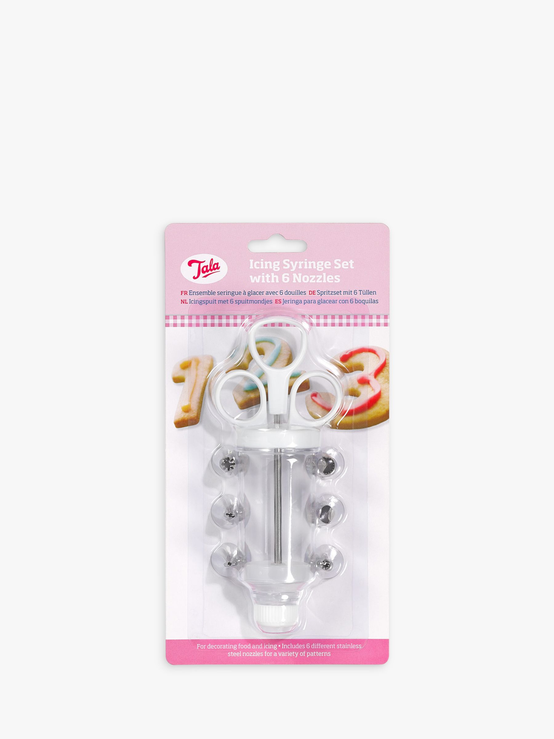 Tala Icing Syringe 6 Nozzles Piping Set