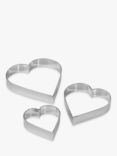 Tala Heart Stainless Steel Cookie & Pastry Cutters, Set of 3