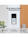 Ring Smart Battery Video Doorbell Plus with Built-in Wi-Fi & Camera