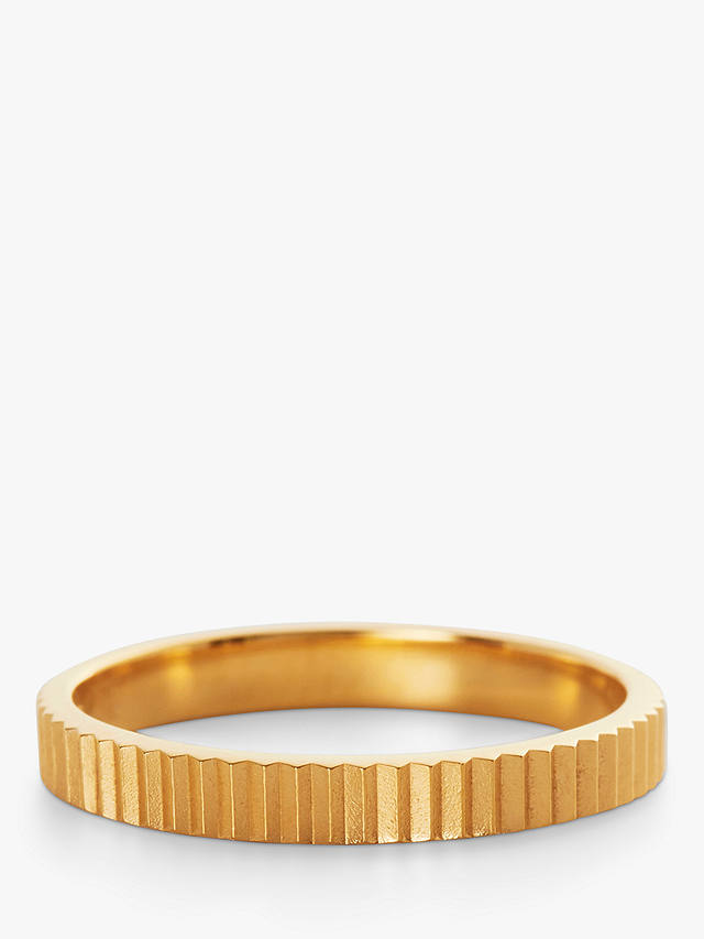 Monica Vinader Disco Textured Ring, Gold