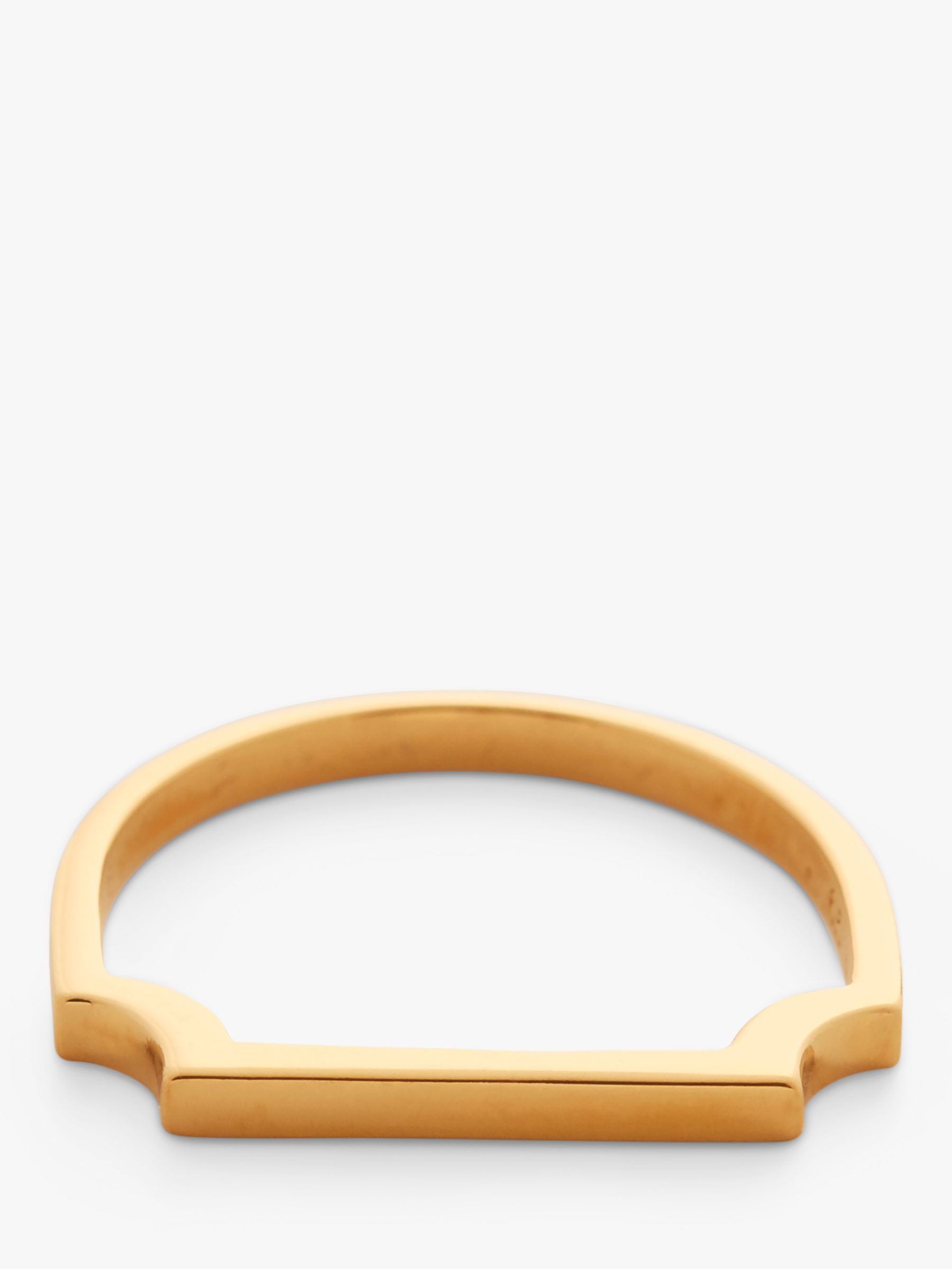 Buy Monica Vinader Signature Thin Ring, Gold Online at johnlewis.com