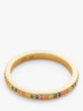 Monica Vinader Sapphire and Tsavorite Eternity Ring, Gold/Multi