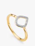 Monica Vinader Riva Mini Diamond Ring, Gold