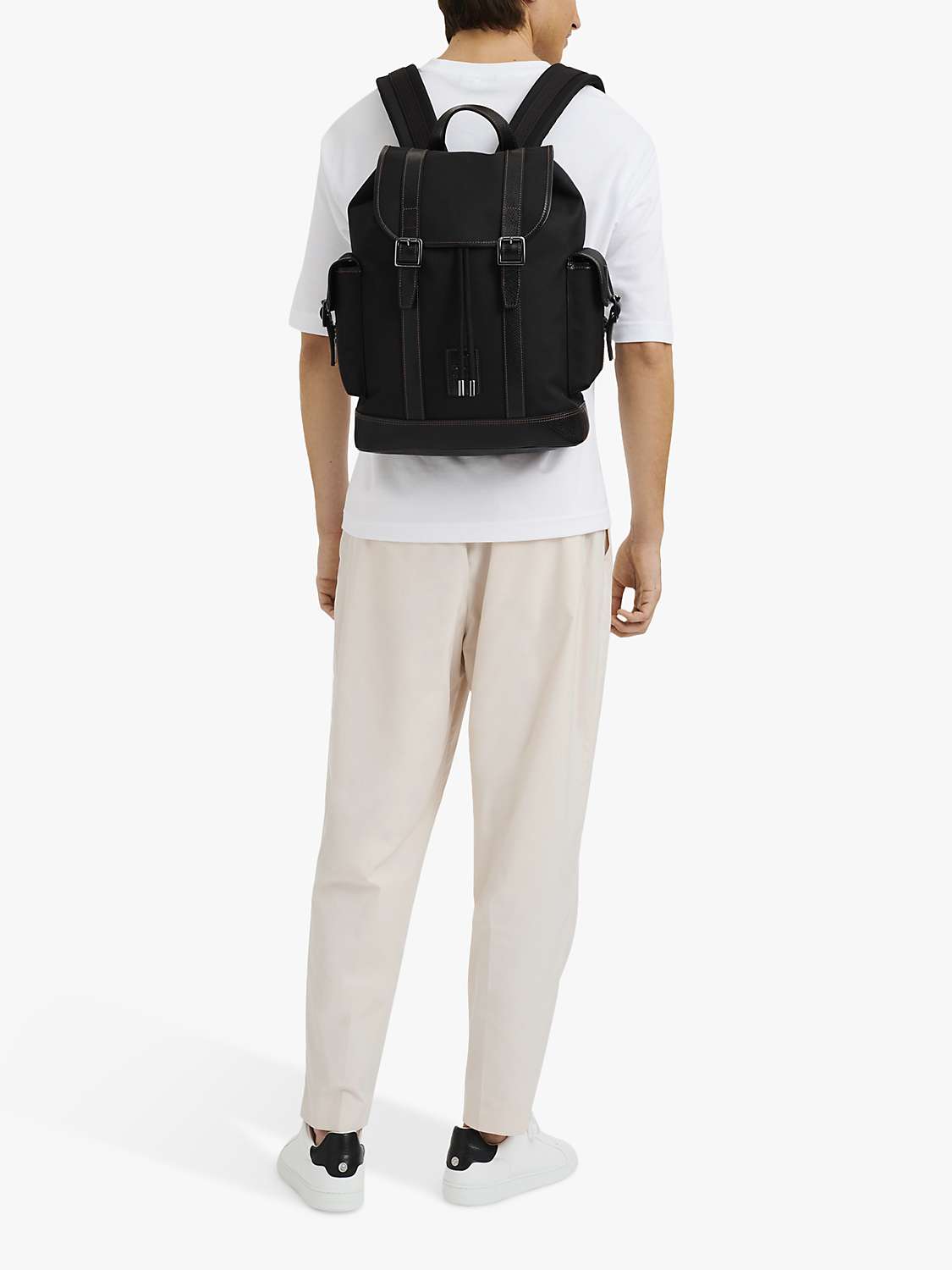 Longchamp Boxford Backpack, Black at John Lewis & Partners