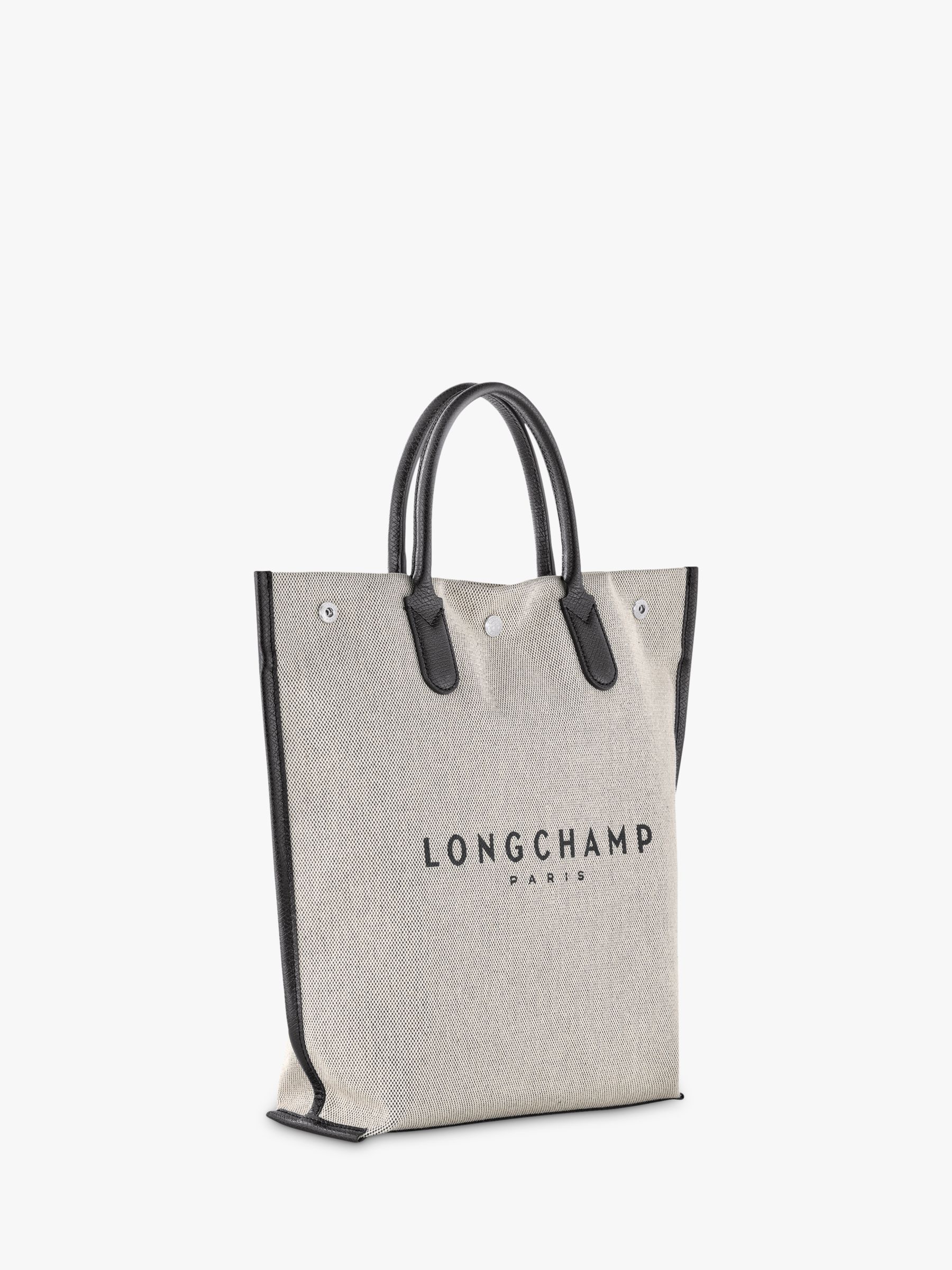 Longchamp Essential Medium Canvas Tote Bag, Ecru
