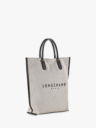 Longchamp Essential Medium Canvas Tote Bag, Ecru
