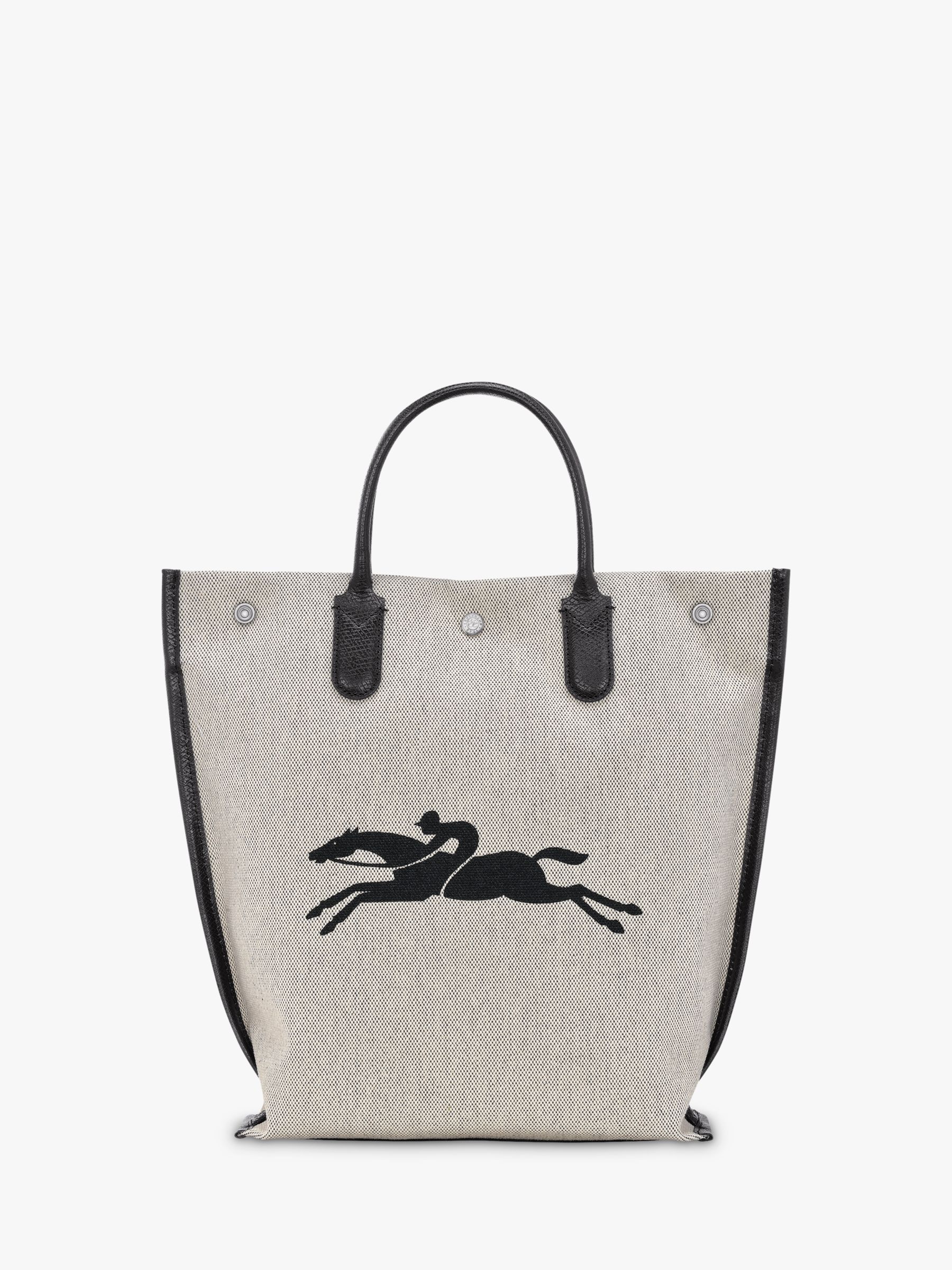 Longchamp logo-print Canvas Tote - Farfetch