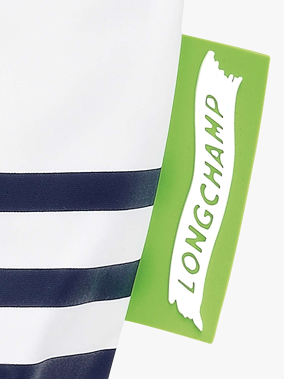 Buy Longchamp Le Pliage Striped Tote Bag, Navy/White Online at johnlewis.com