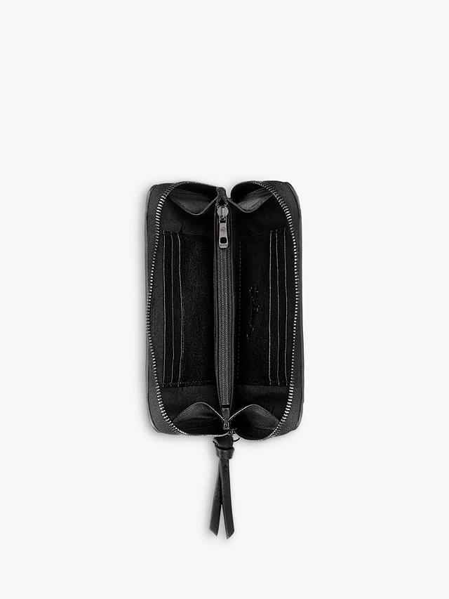 Longchamp 3D Leather Wallet, Black