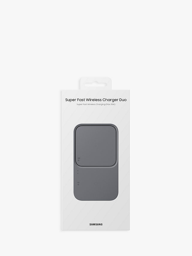 Samsung Dual Super Fast Wireless Charging Pad, 15W, Graphite