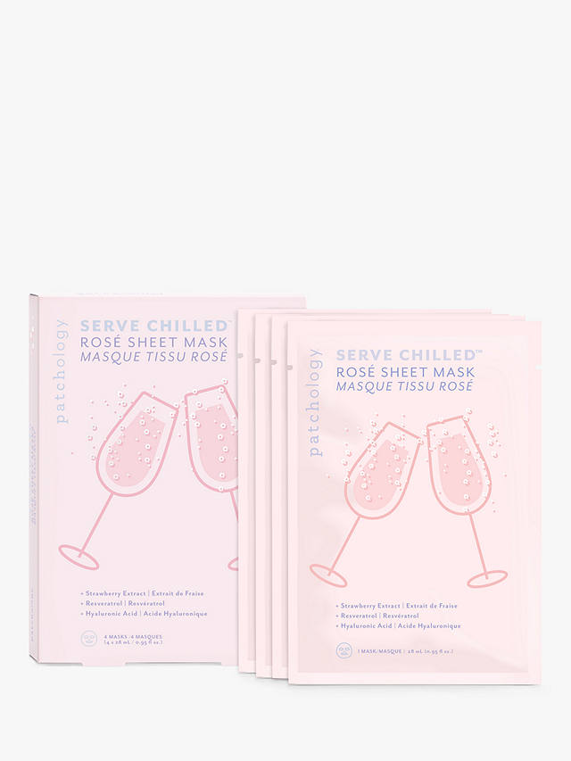 Patchology Serve Chilled™ Rosé Sheet Masque, x 4 1