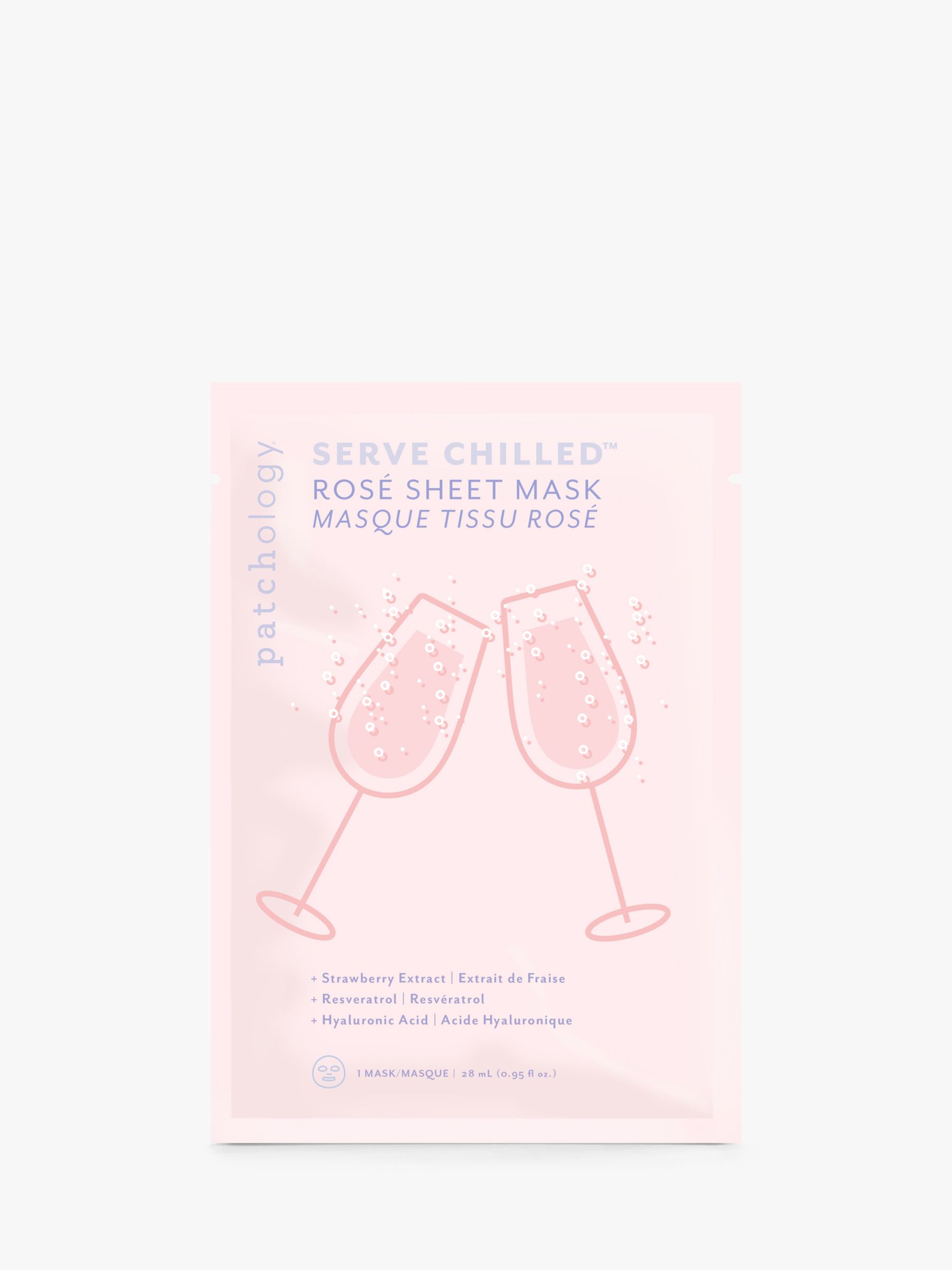 Patchology Serve Chilled™ Rosé Sheet Masque, x 4 3