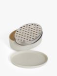 John Lewis ANYDAY Grater & Container, Light Grey