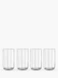 Luigi Bormioli Jazz Glass Highballs, Set of 4, 450ml, Clear