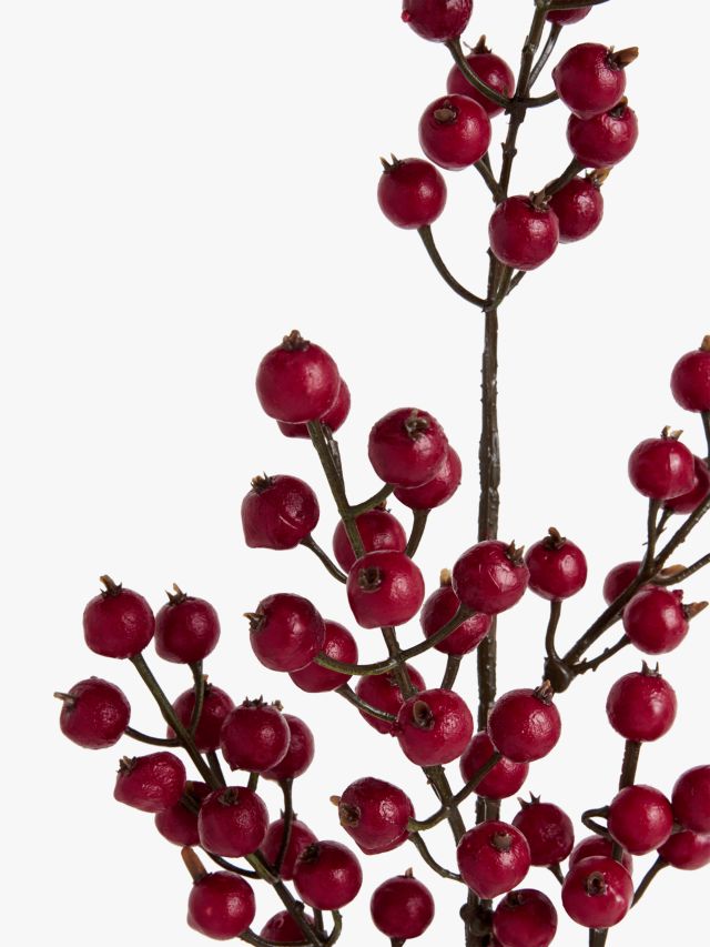 Floralsilk Artificial Winter Berry Spray 78cm, Red