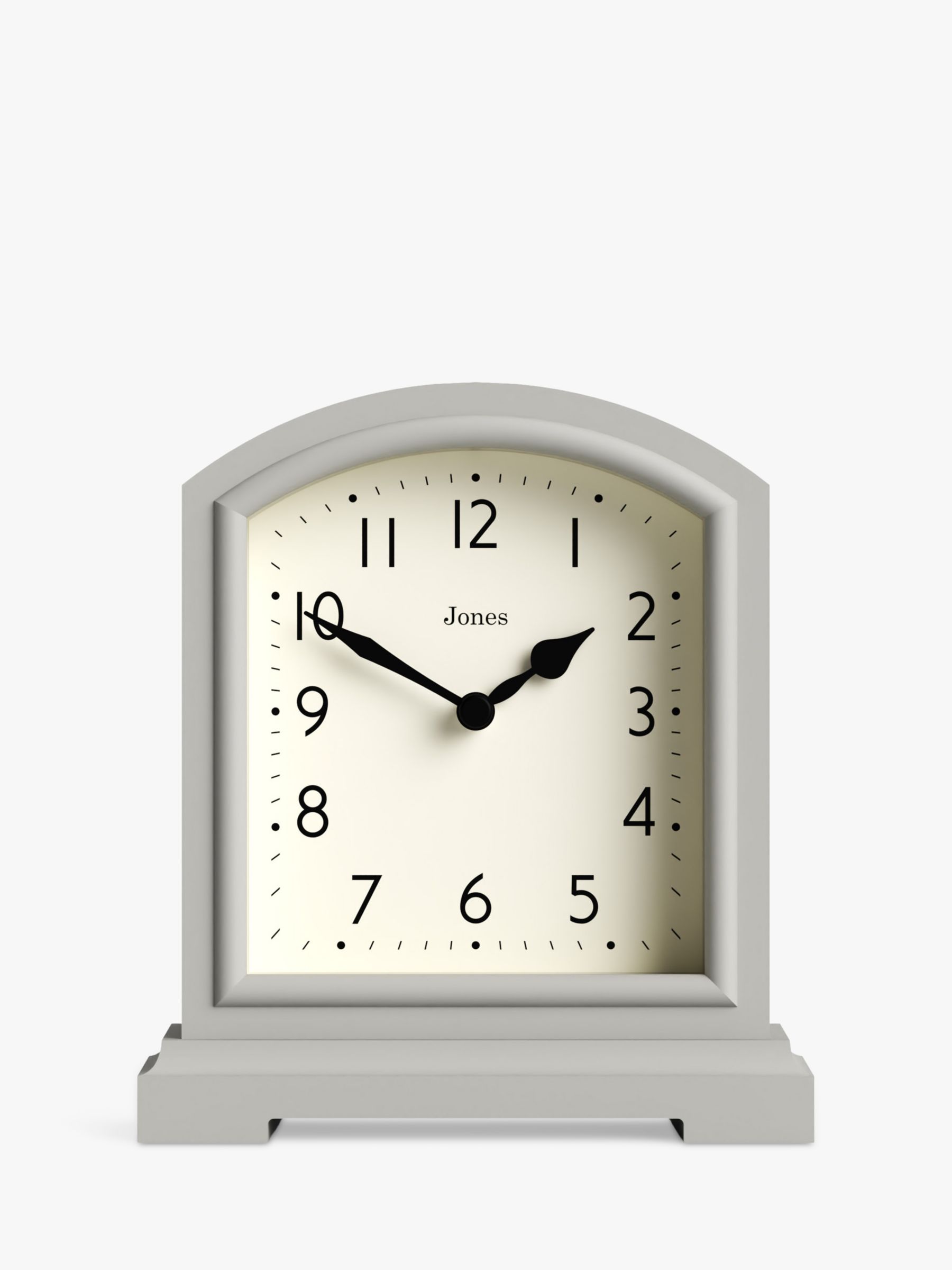 John Lewis Mid Century Wood Mantel Clock, 16.5cm, Natural