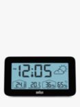 Braun BC13 Digital Weather Station Clock, Black