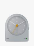 Braun Classic Analogue Quiet Quartz Alarm Clock, Grey