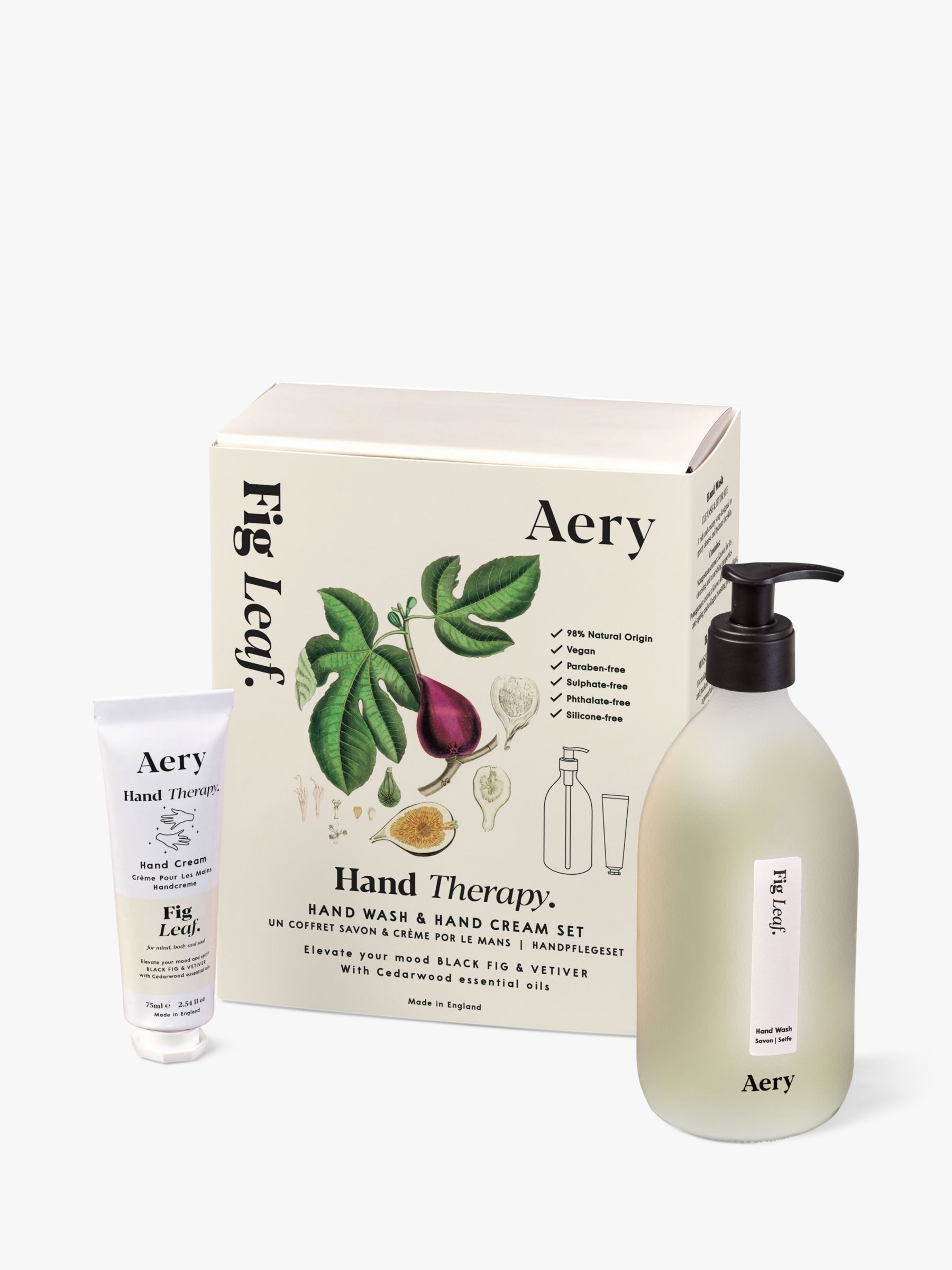 Aery Fig Leaf Hand Wash & Hand Cream Gift Set 2