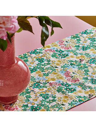 Harlequin x Sophie Robinson Wildflower Meadow Fabric, Rose/Emerald/Peridot