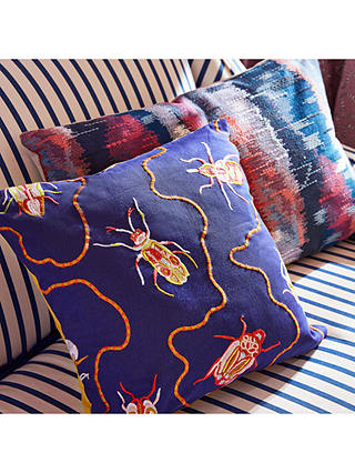 Harlequin x Sophie Robinson Jewel Beetles Fabric, Lapis