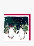 Louise Mulgrew Designs Penguins To You Both Christmas Card