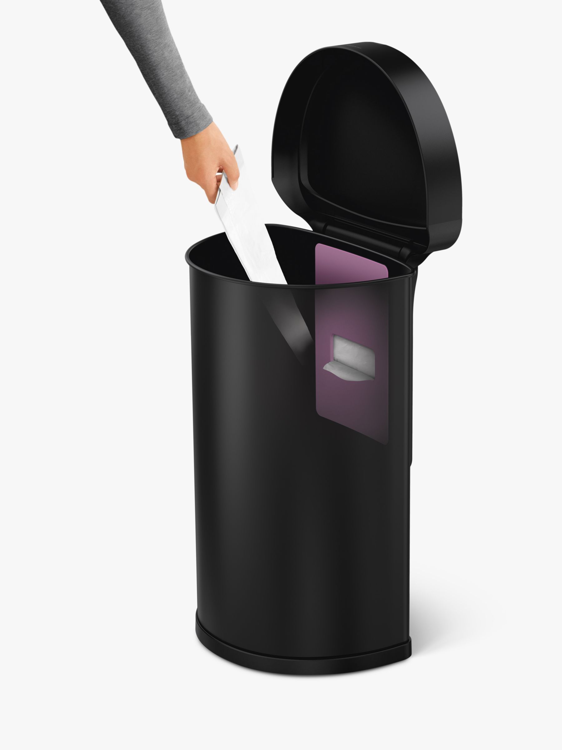 Simplehuman's subservient smart bin opens when you tell it to