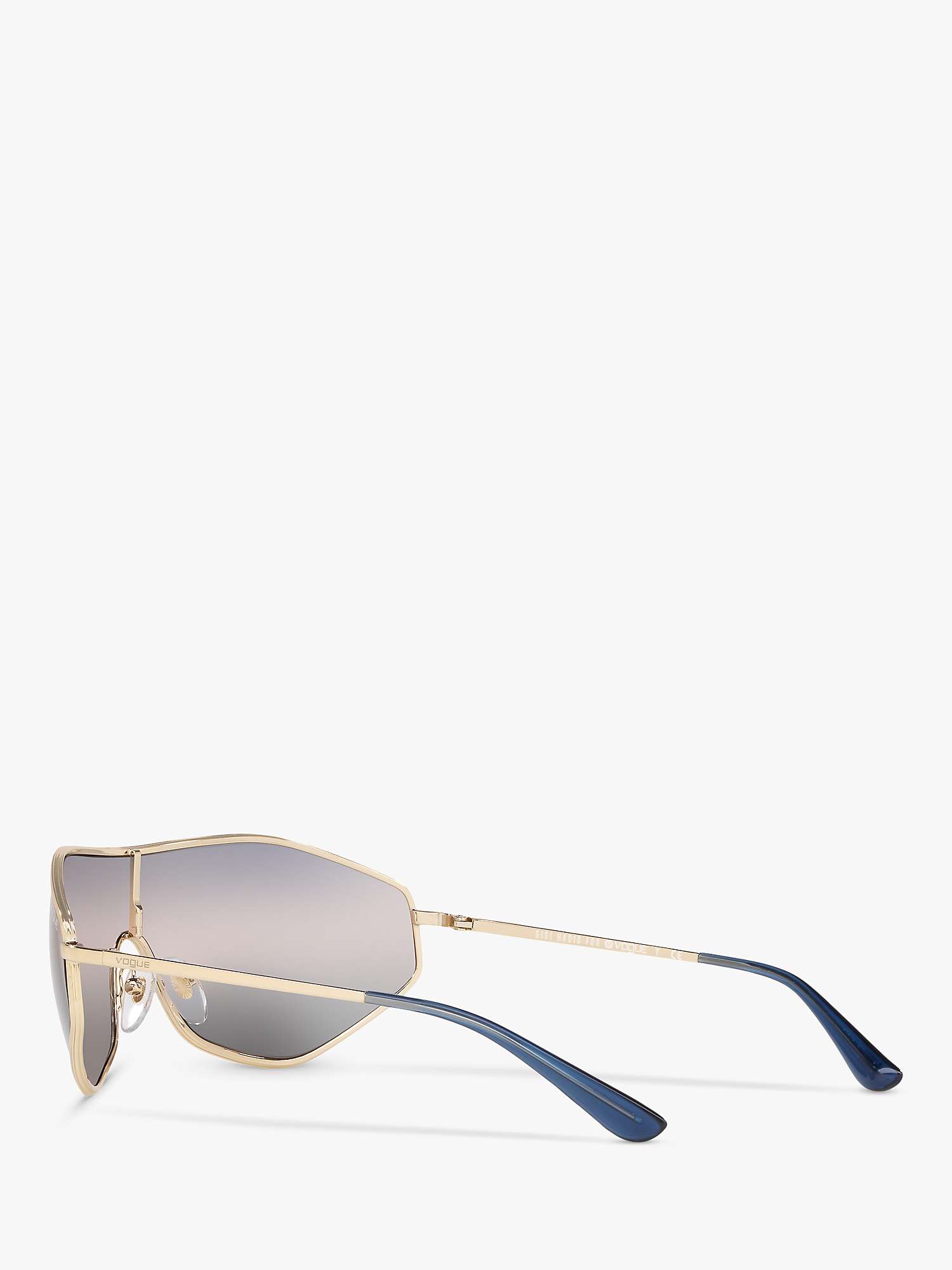 Vogue VO4137S Women's G-Vision Irregular Sunglasses, Pale Gold/Mirror ...