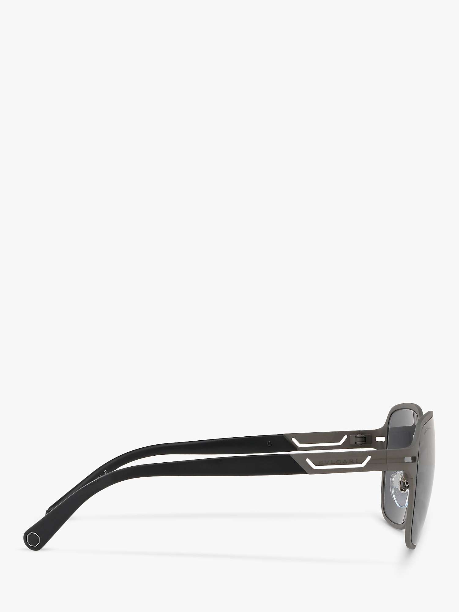 Buy BVLGARI BV5046TK Men's Polarised Square Sunglasses Online at johnlewis.com