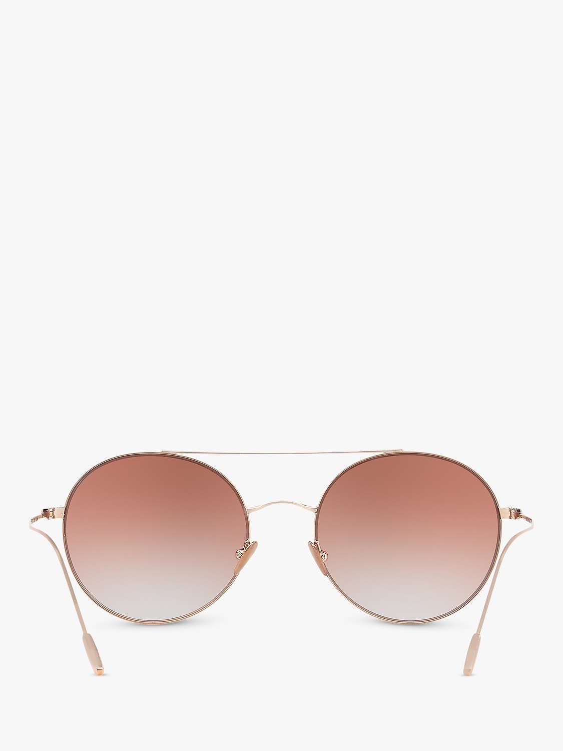 Buy Giorgio Armani AR6050 Women's Round Sunglasses, Bronze/Mirror Pink Online at johnlewis.com