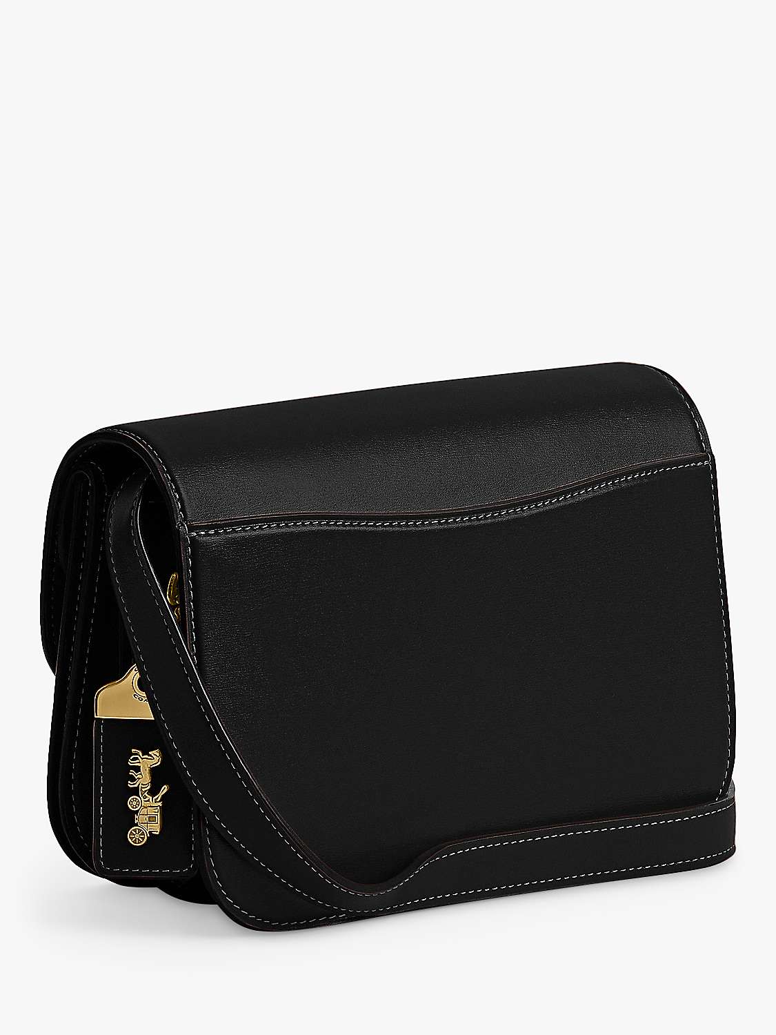 Buy Coach Idol Leather Flapover Chain Strap Shoulder Bag Online at johnlewis.com