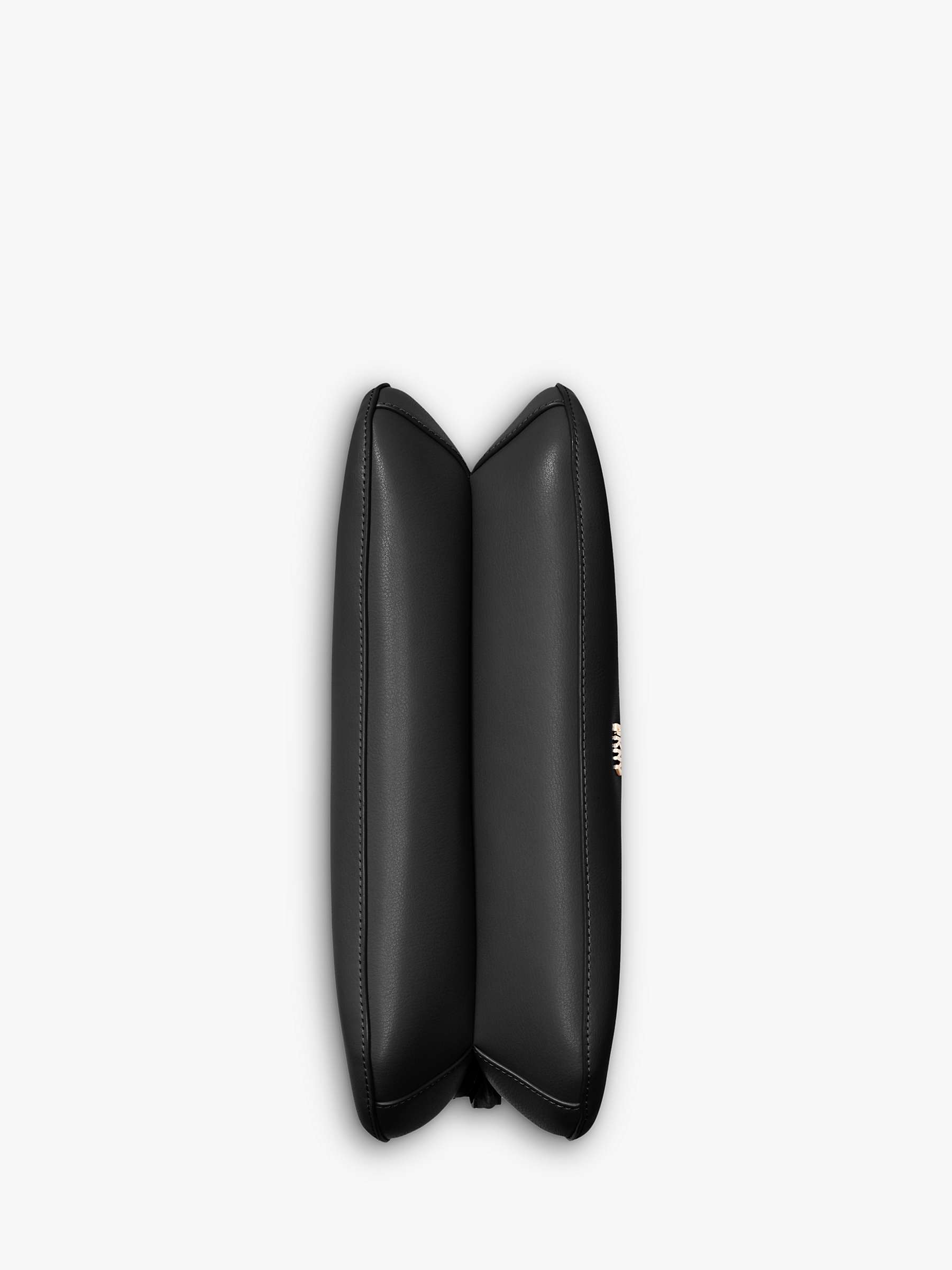 DKNY Hobo Leather Shoulder Bag, Black at John Lewis & Partners