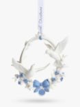 Wedgwood Porcelain Our First Christmas 2023 Tree Ornament, White/Blue