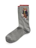 Ralph Lauren Polo Bear Crew Socks, Grey Heather