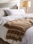 John Lewis Arboretum Merino Wool Throw, Caramel