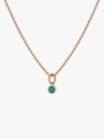 Tutti & Co May Birthstone Necklace, Green Onyx