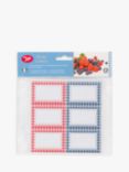 Tala Gingham Print Jam Jar & Food Storage Labels, Pack of 30