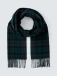 Barbour Tartan Lambswool Scarf, Black