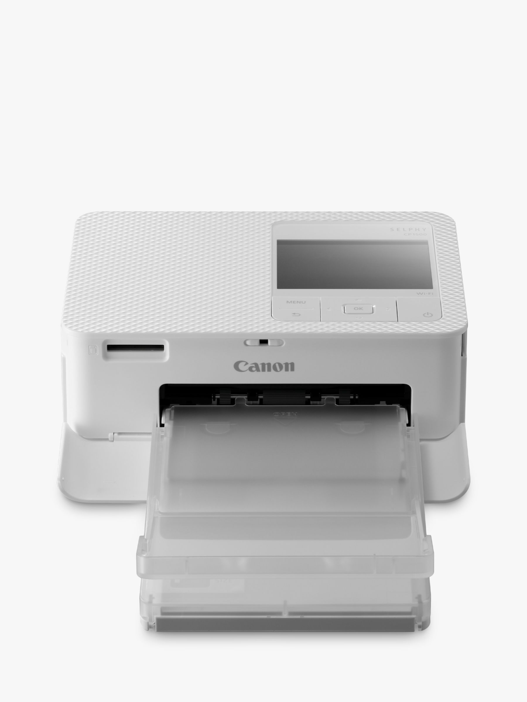 Canon SELPHY CP1500 Wireless Compact Photo Printer, White w/Ink