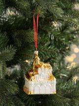 John Lewis Royal Fairytale Enchanted Castle Bauble, Red / Gold